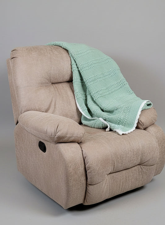 Frosty Green Small Throw Blanket