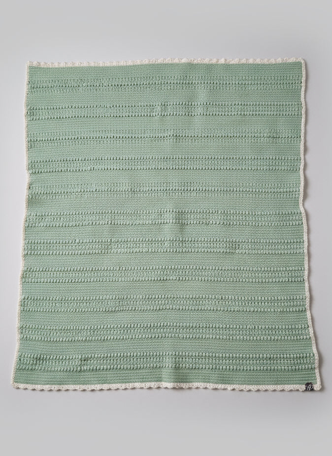 Frosty Green Small Throw Blanket
